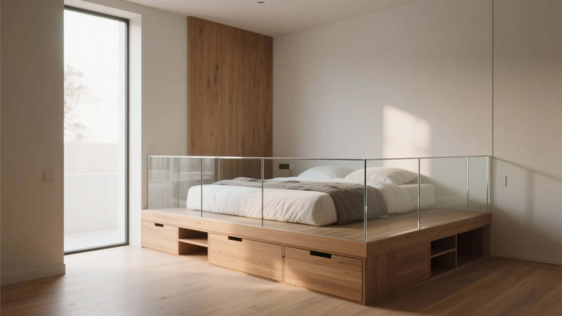 5. Raised Platform with Glass Railings to Open Sightlines