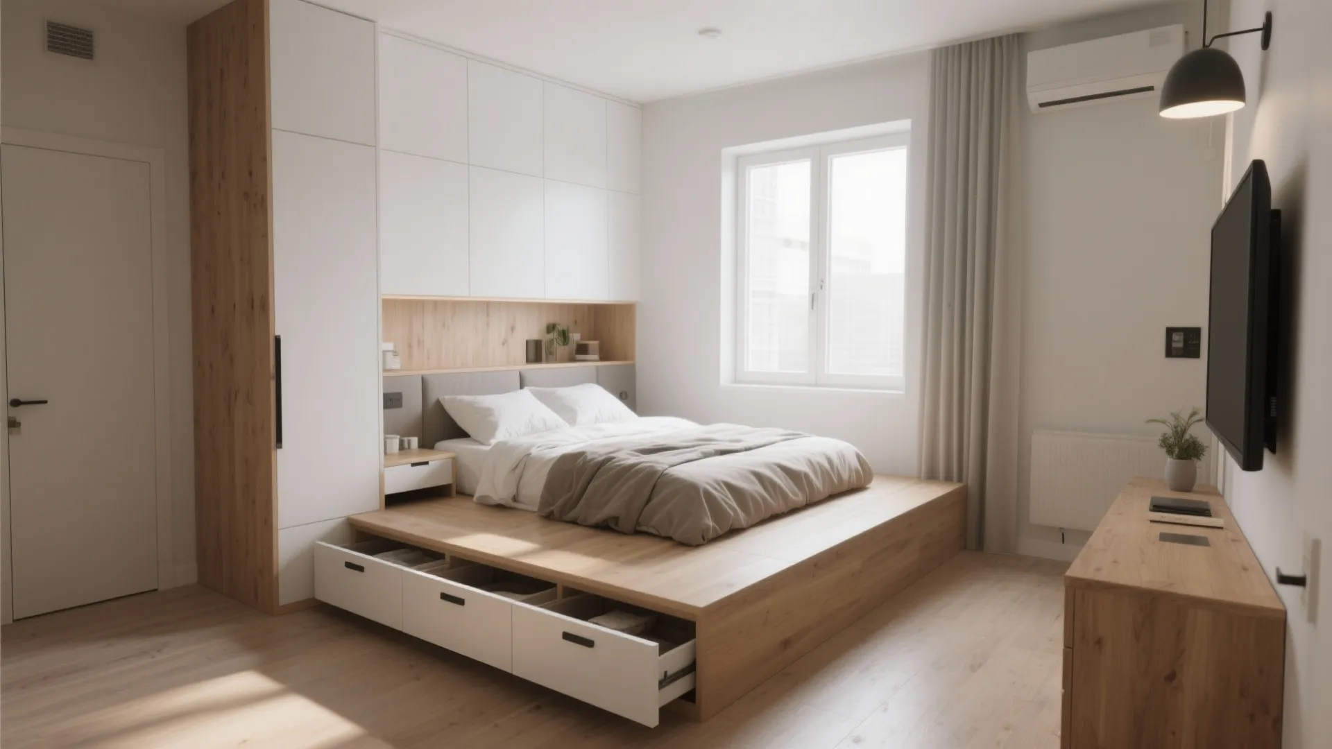 Raised Platform Bed