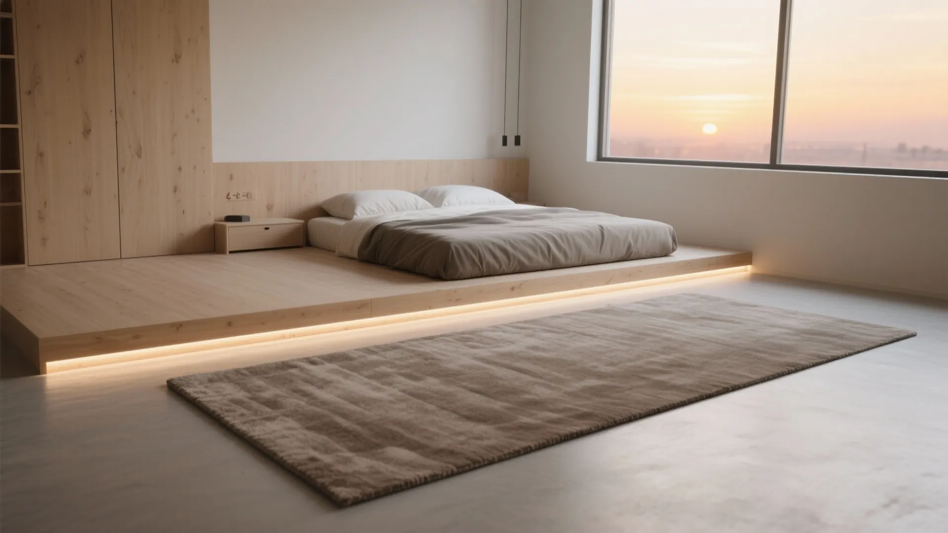 Raised Platform with Zoning and Rug Layers