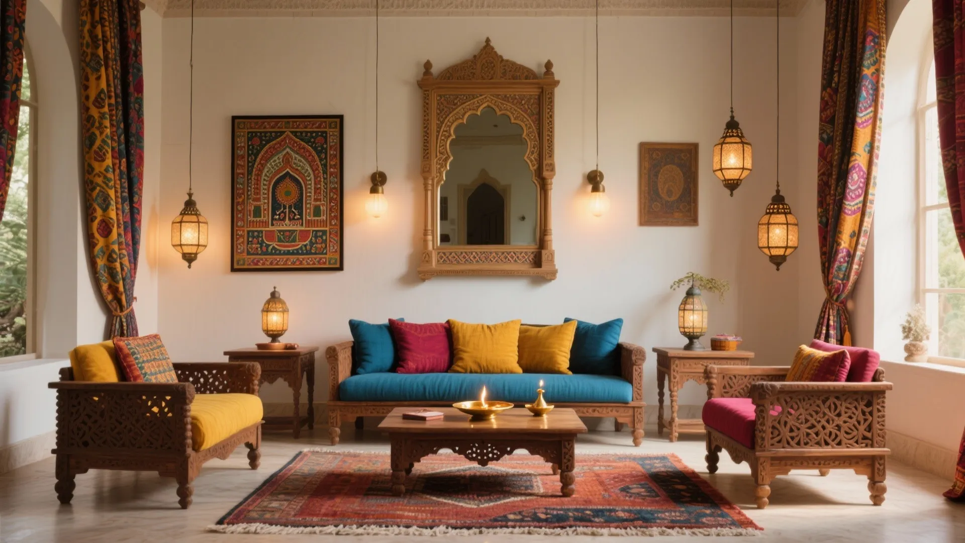 Rajasthani Decor for Living Room: Transform Your Space with Color: Fast-Track Guide to Authentic Rajasthani Living Room Makeovers