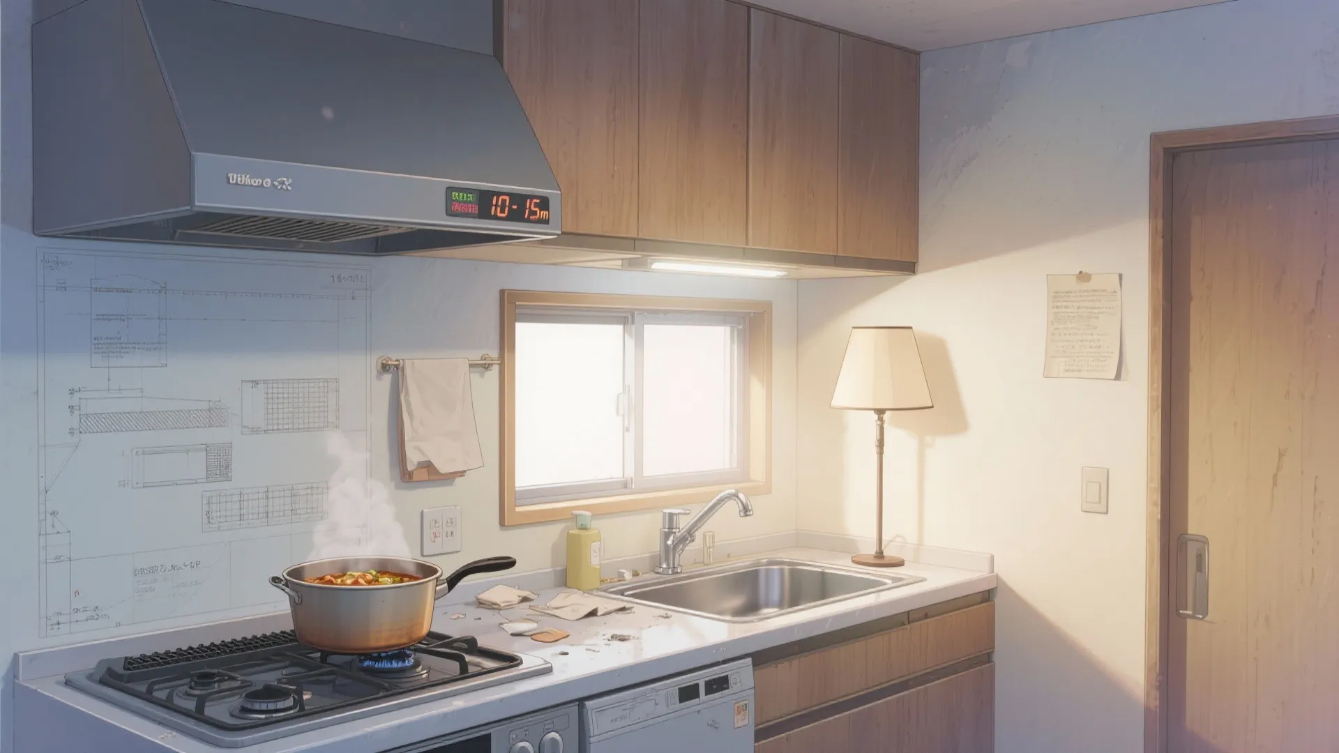 Tips 3: レンジフードは“時間差運転”で効かせる（東京小戸型×キッチン習慣）