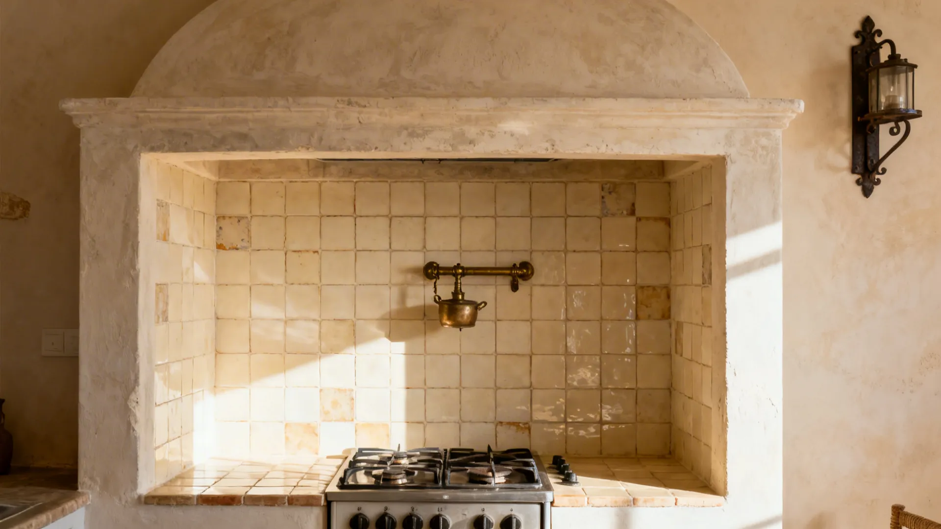 Classic Range Niche and Tiled Backsplash