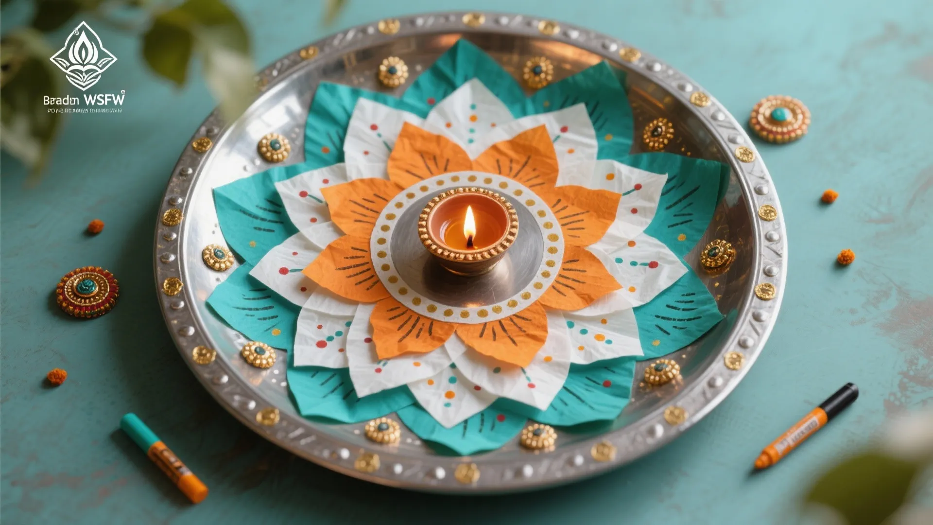 Rangoli-Inspired Decoupage and Patterns