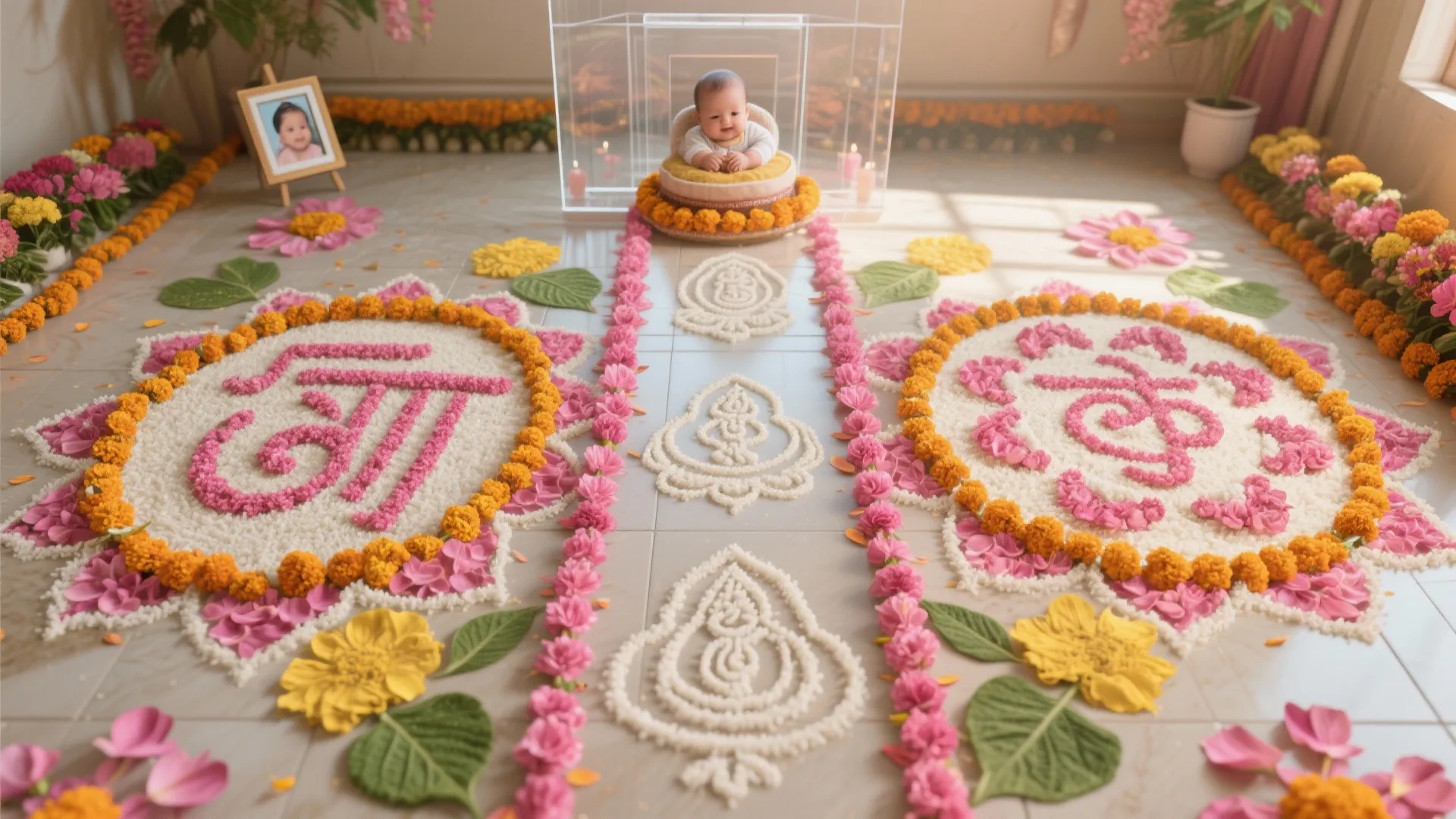 Rangoli/Kolam Aisle and Photo Nook