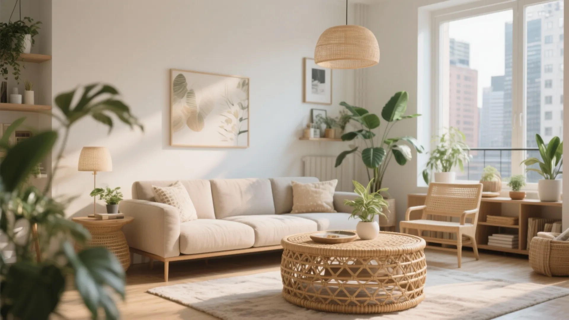 3. Incorporating Rattan Accents