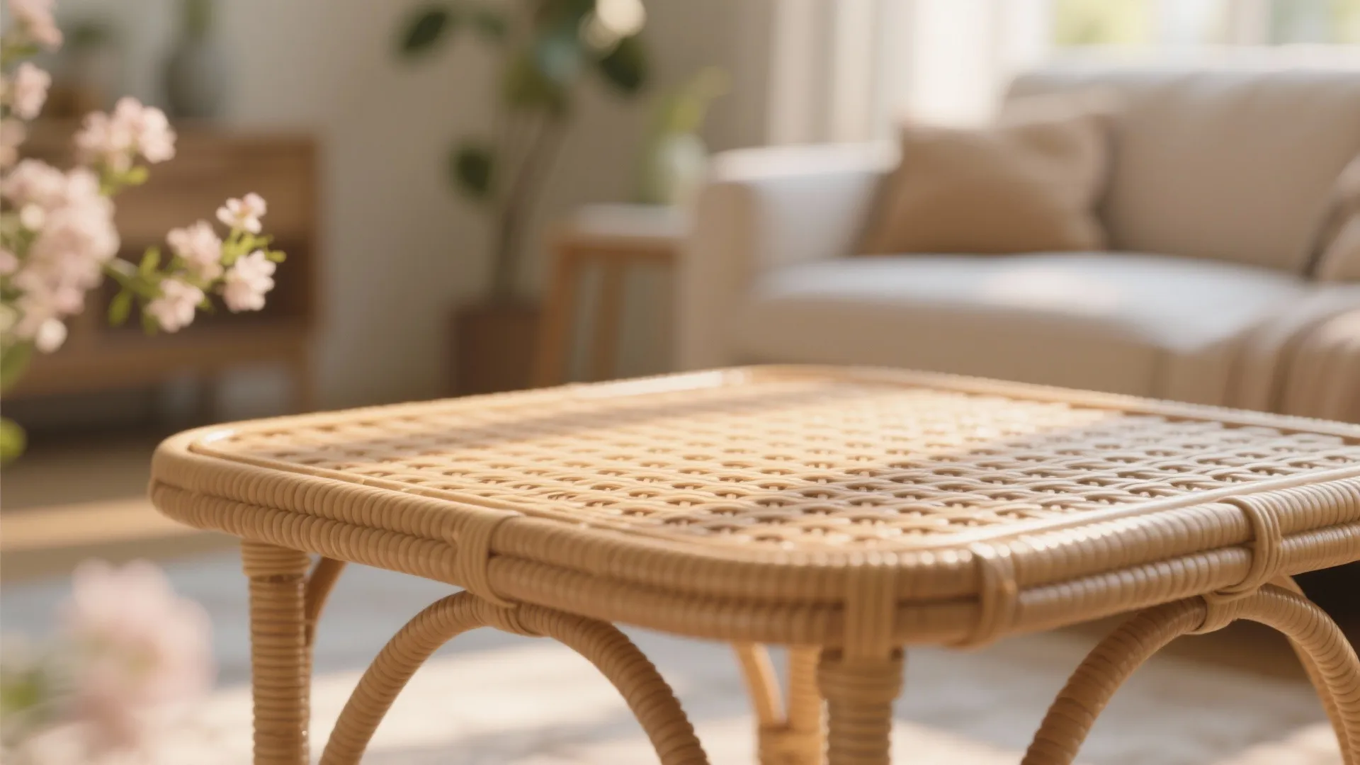 6. Rattan or Woven Furniture Accents