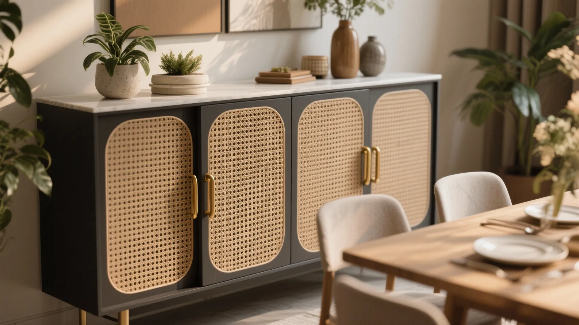 2. Sideboard with Statement Doors