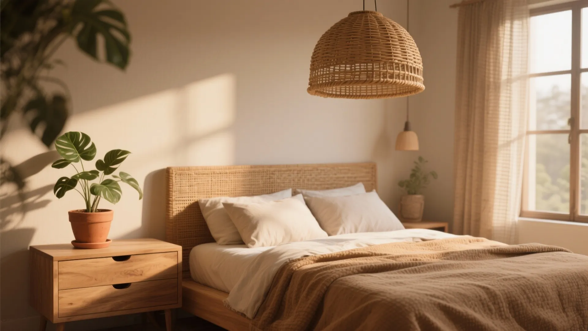 4. Bring in natural materials and greenery