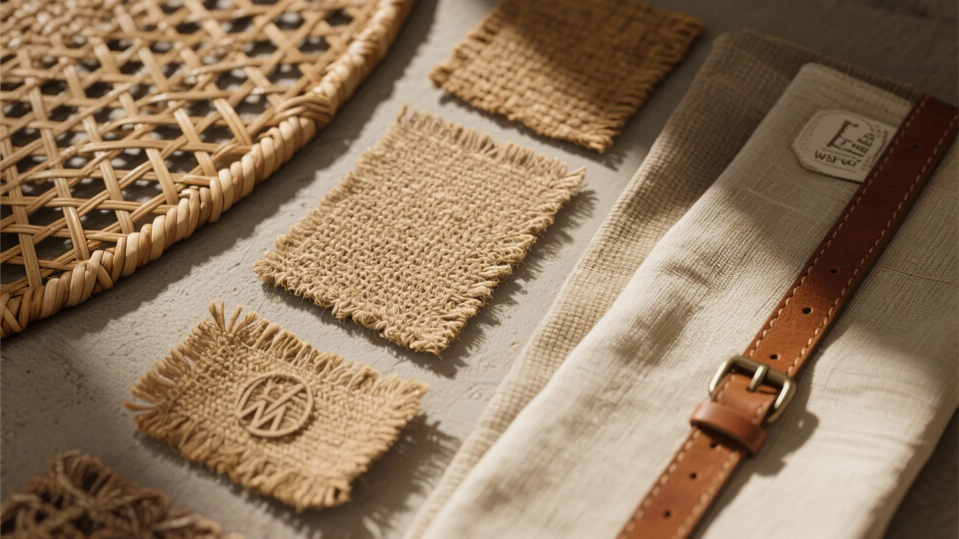 1. Natural textures: rattan, jute and sisal