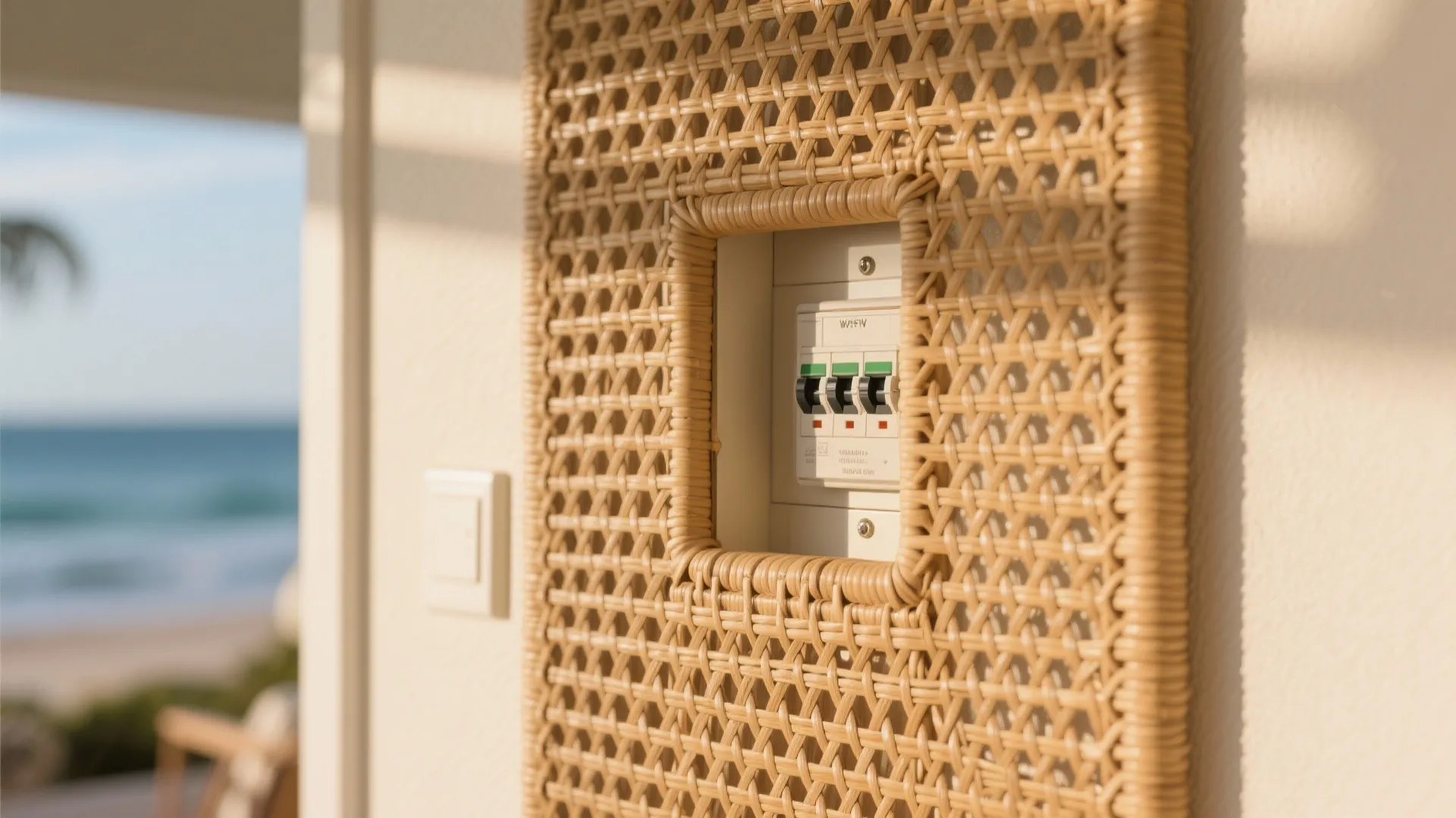 9. Woven Rattan Panel