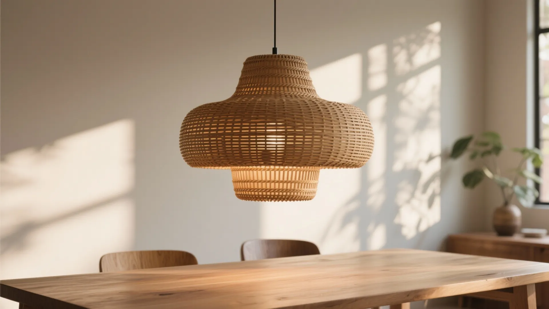 3. Statement Lighting over the Dining Table