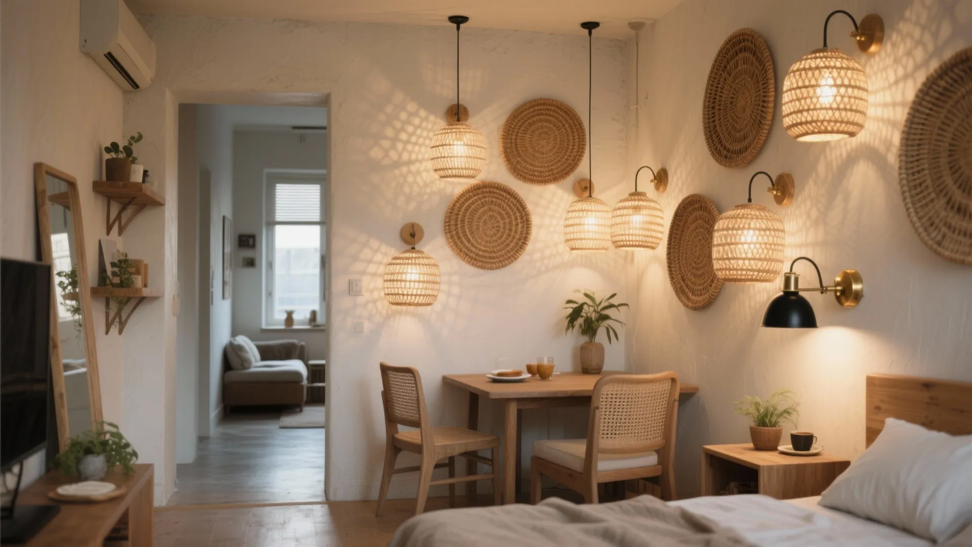 5 Rattan Wall Light Ideas for Small Spaces: Creative rattan wall light solutions that make small rooms feel warm, airy, and stylish