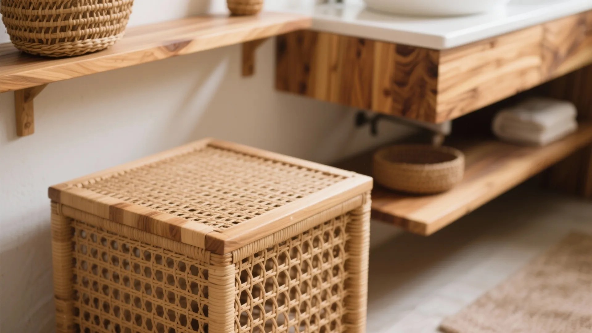 2. Rattan & Natural Wood