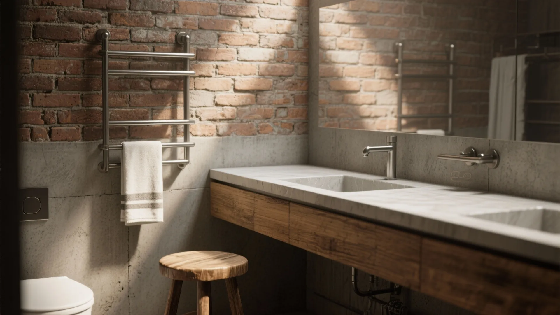 1. Celebrate raw materials: concrete, brick, and steel