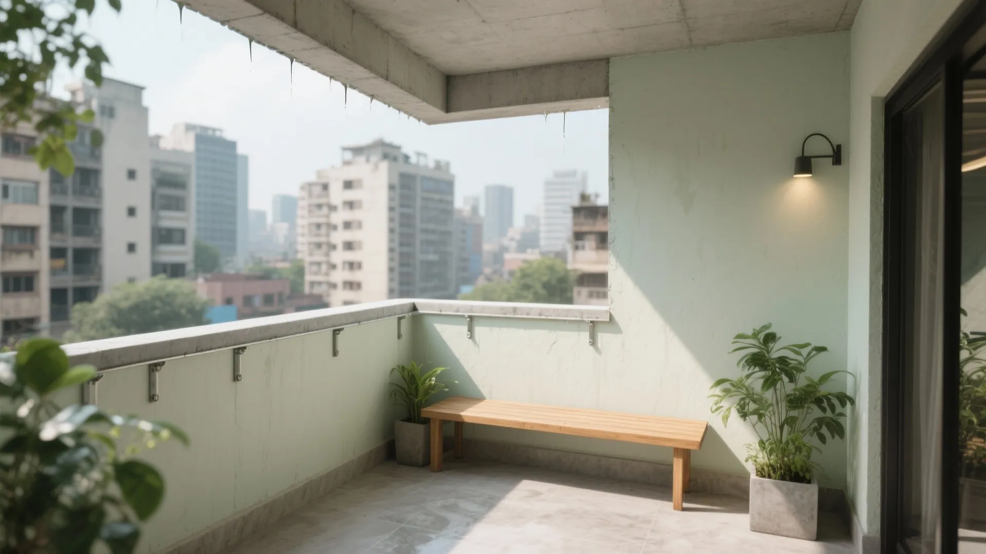 Minimal RCC Parapet with Smart Coping