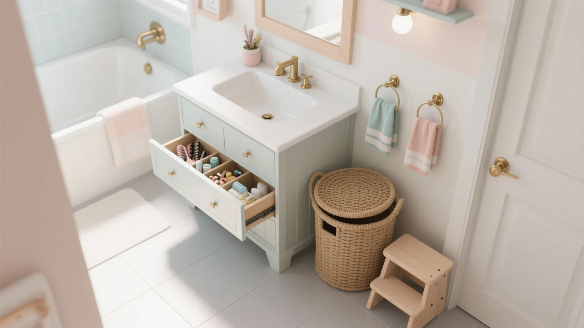 Idea 2: Make storage reachable (and teach tidiness quietly)