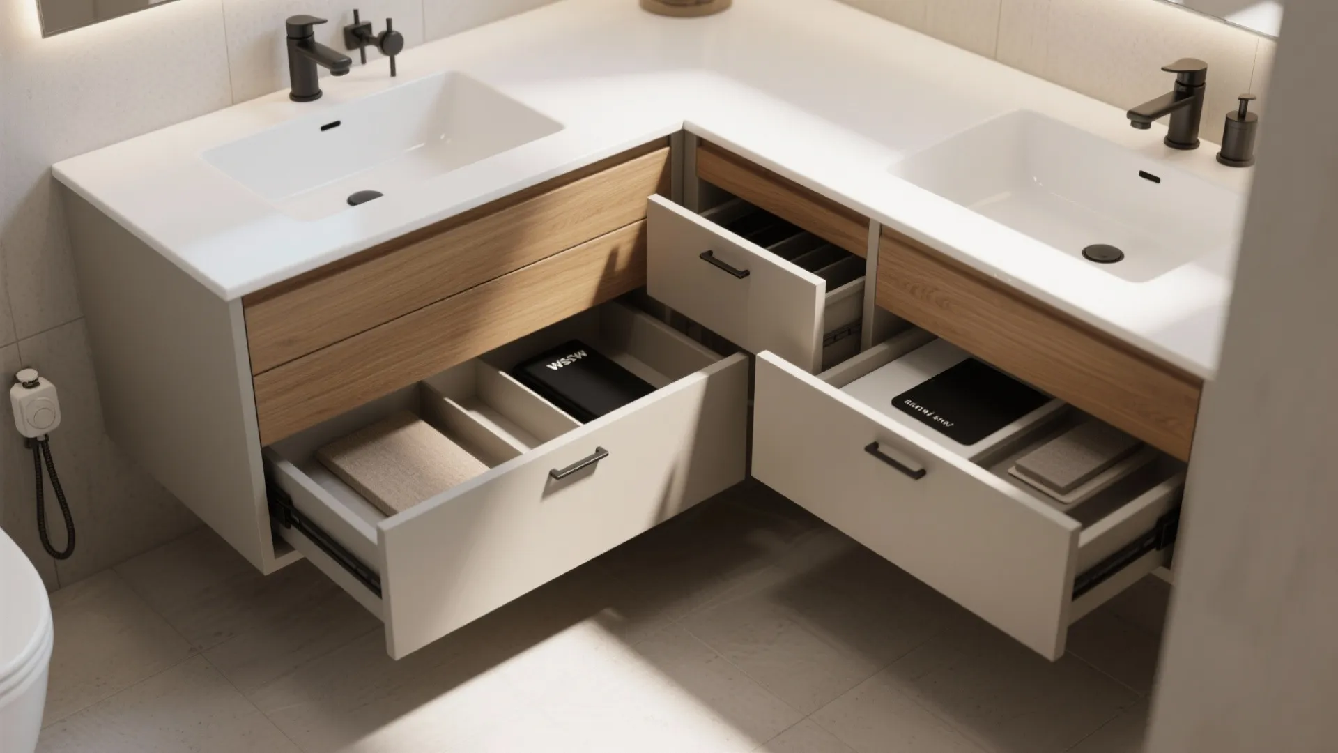 5. Reachable storage and easy-to-use hardware