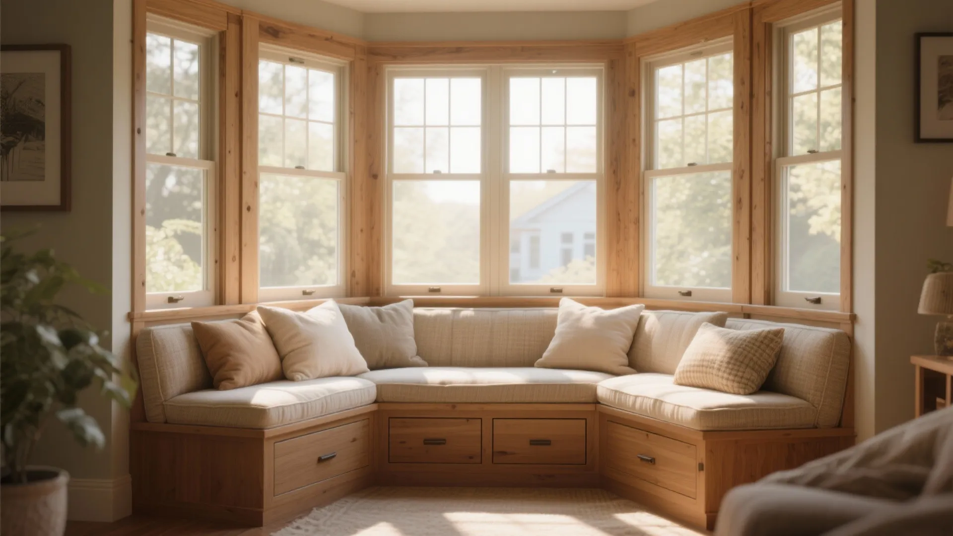 4. Reading Bench with Hidden Storage