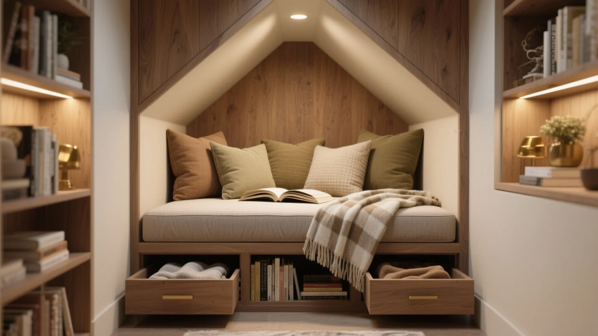 5. Cozy Reading Nook with Hidden Storage