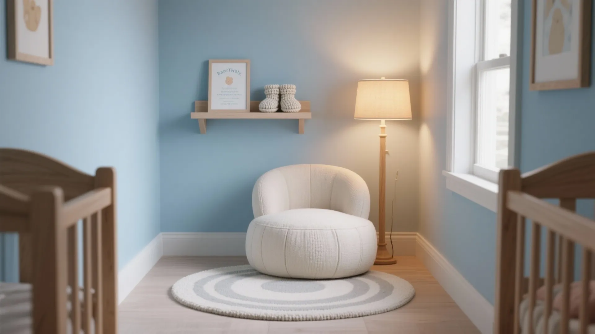 Welcome Nook: Reading Corner + Keepsake Shelf