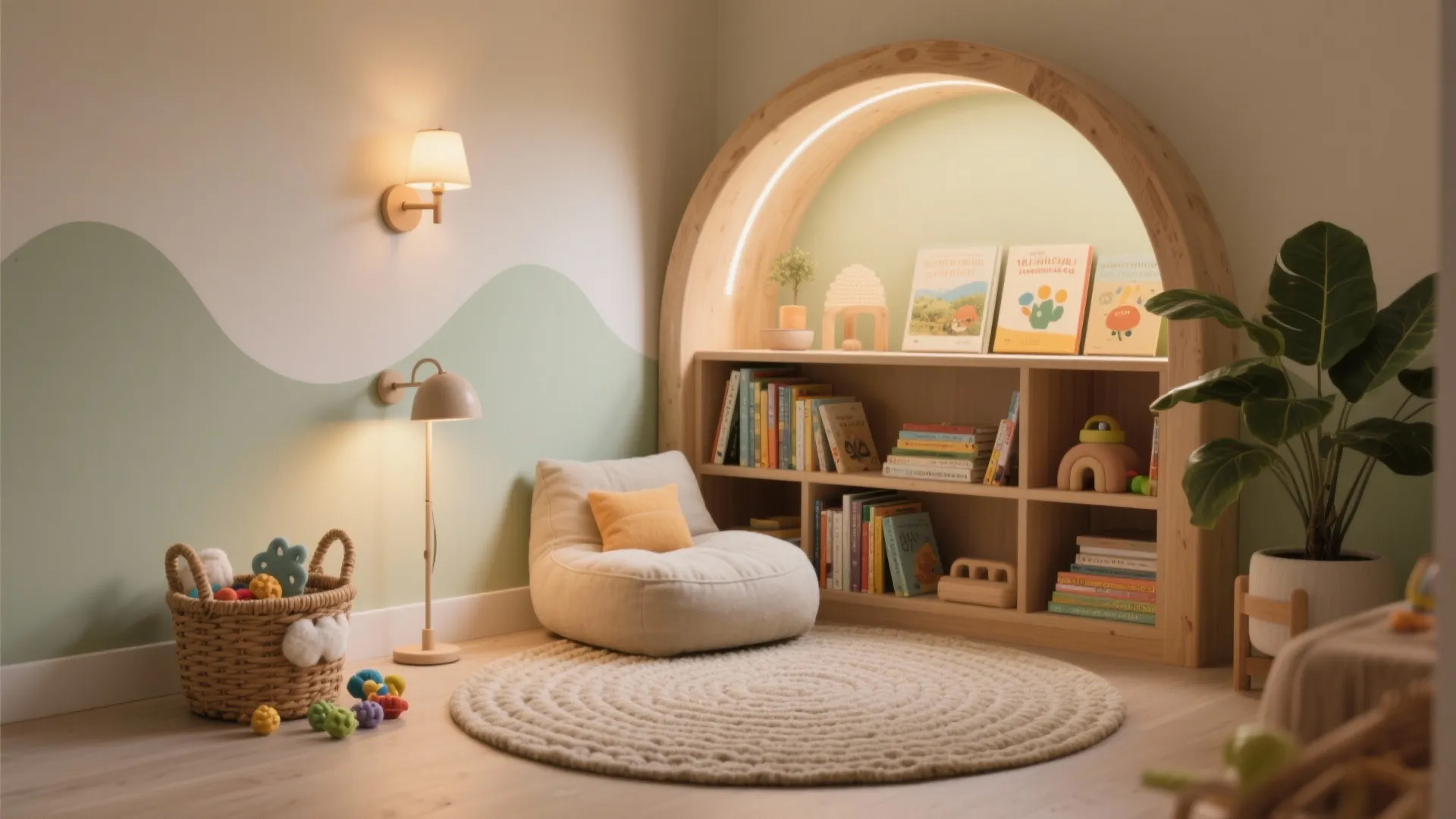 A Cozy Reading Nook and Sensory Calm Corner