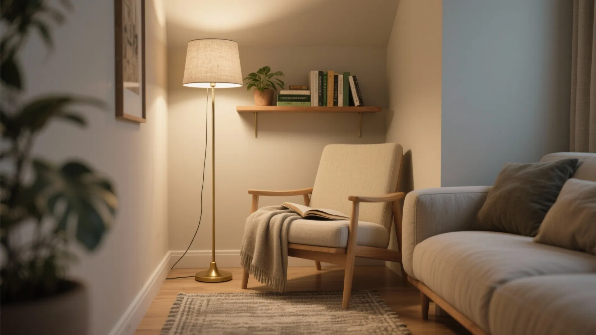 1. Turn the Corner into a Cozy Reading Nook