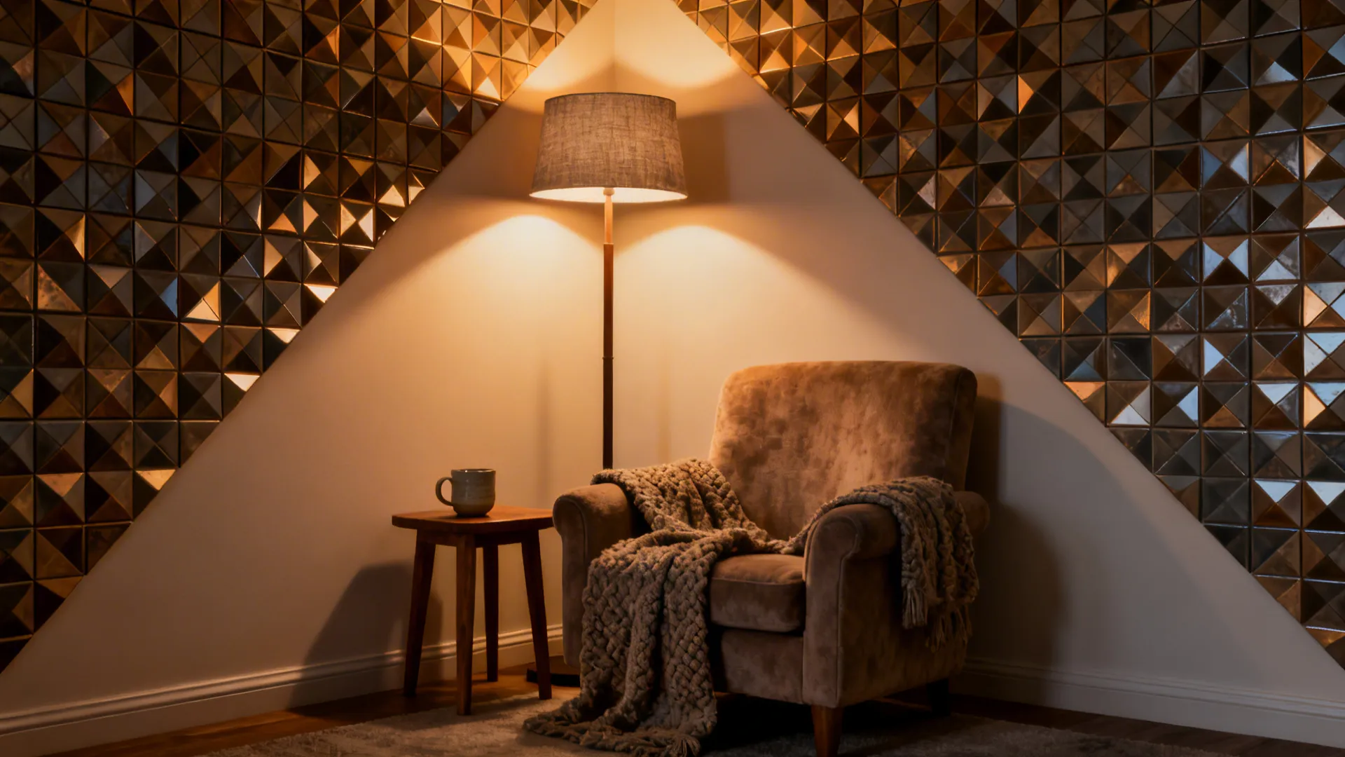 2. Create a Cozy Reading Nook Using Repeating Patterns