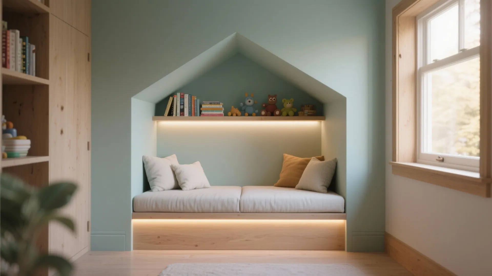 Built-in Play Nooks and Reading Corners