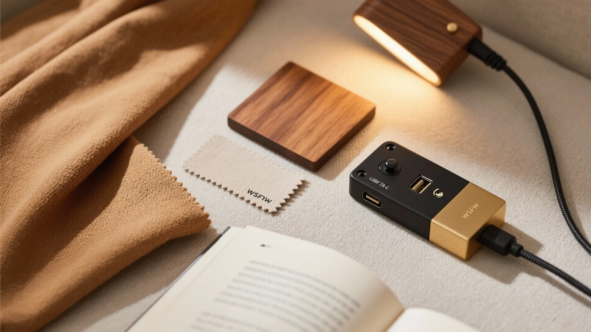 Adjustable reading sconces in living nooks