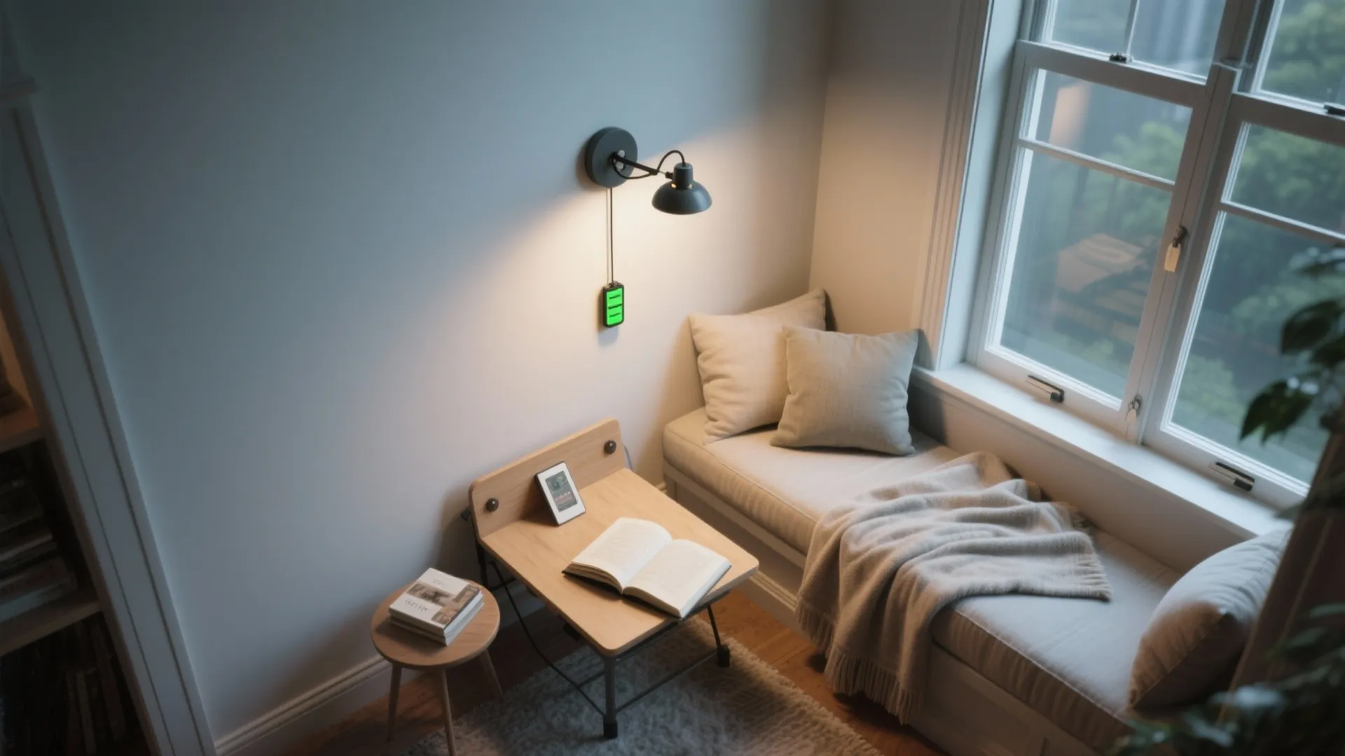 3. Flexible reading nook setup