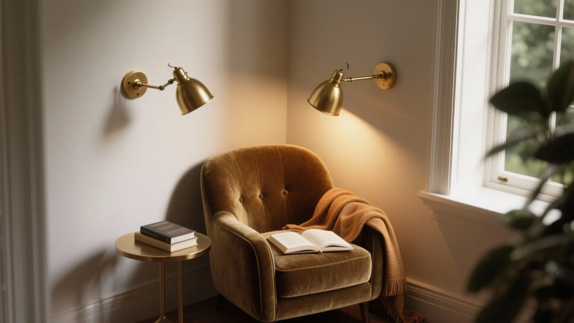 4. Cozy Reading Nook with Adjustable Arms