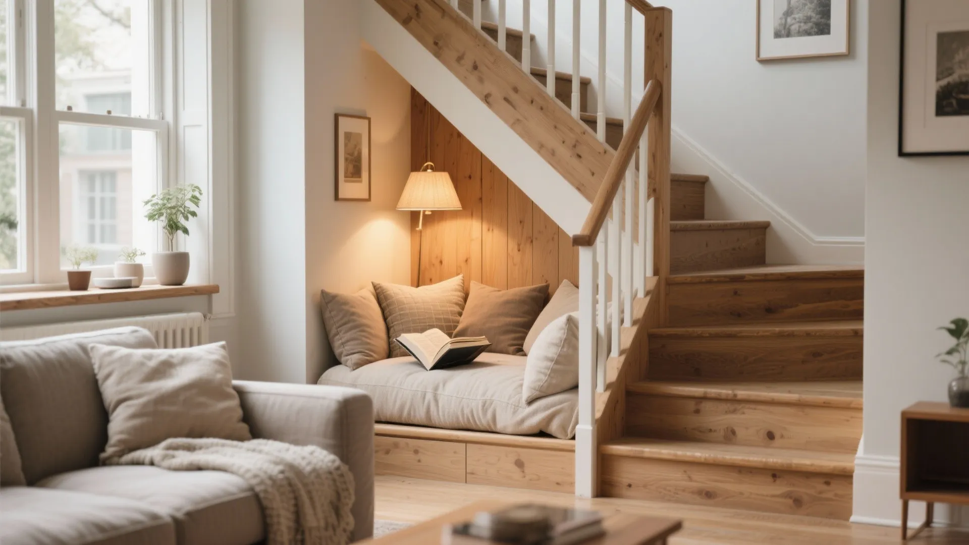 6. Incorporating a Reading Nook Below