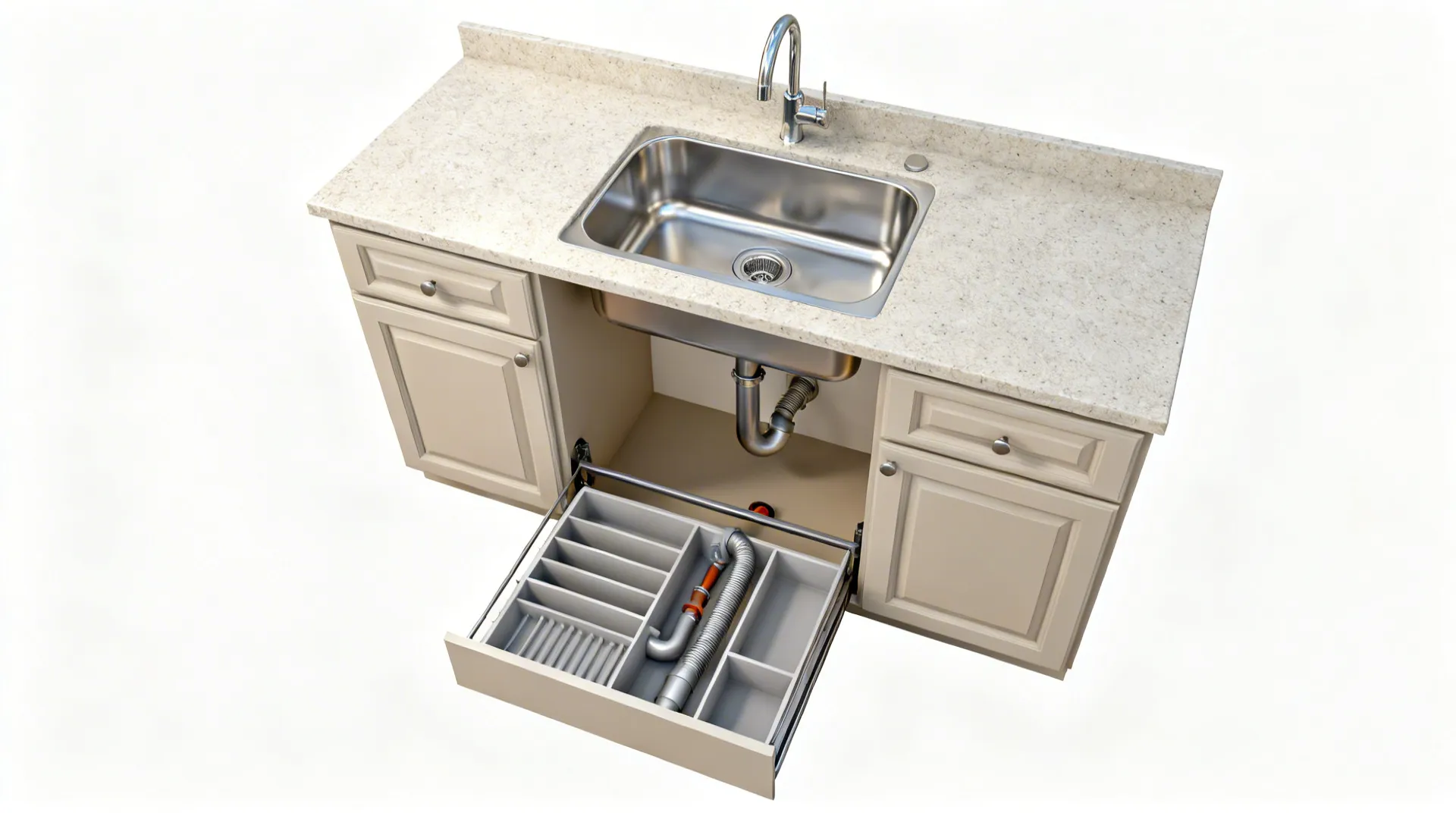 Rear-Set Drain and Offset Plumbing