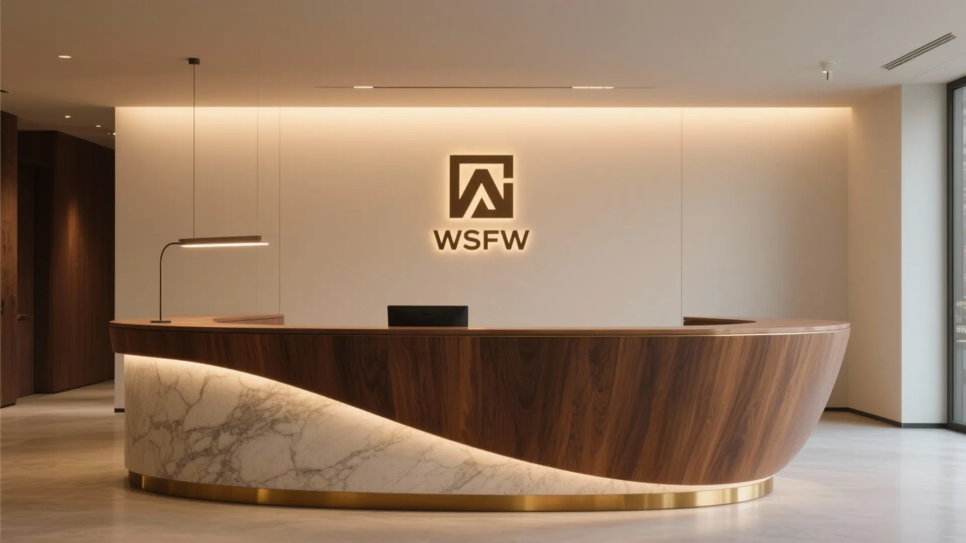 1. Make the reception desk your storytelling stage