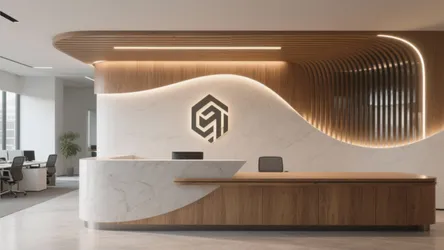 5 Office Reception Back Wall Design Ideas