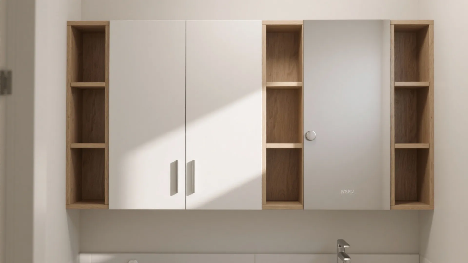 Minimalist vertical storage that disappears