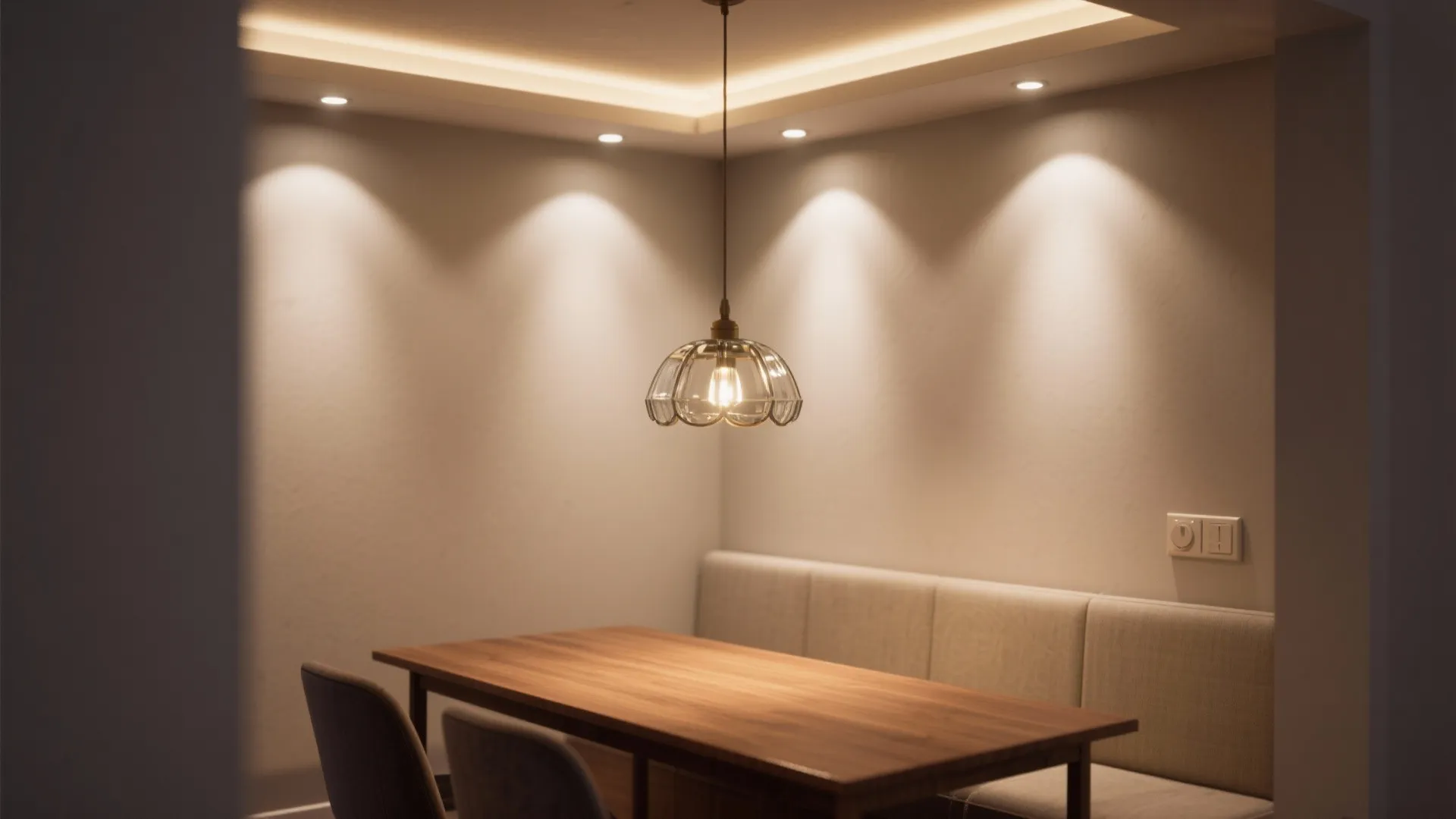 Dimmer-Ready Recessed + Accent Mix