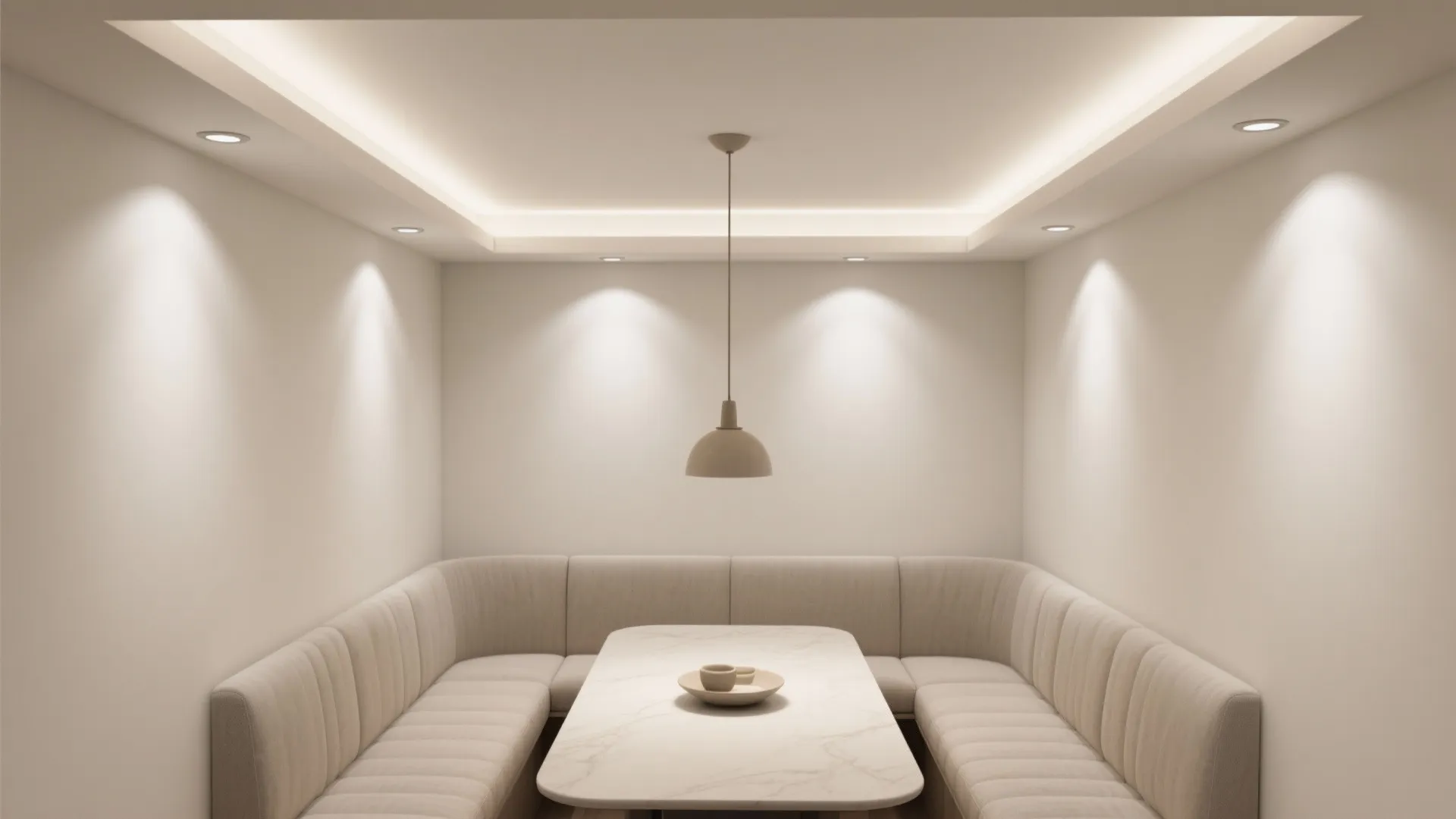 3. Recessed + Accent for Minimalists