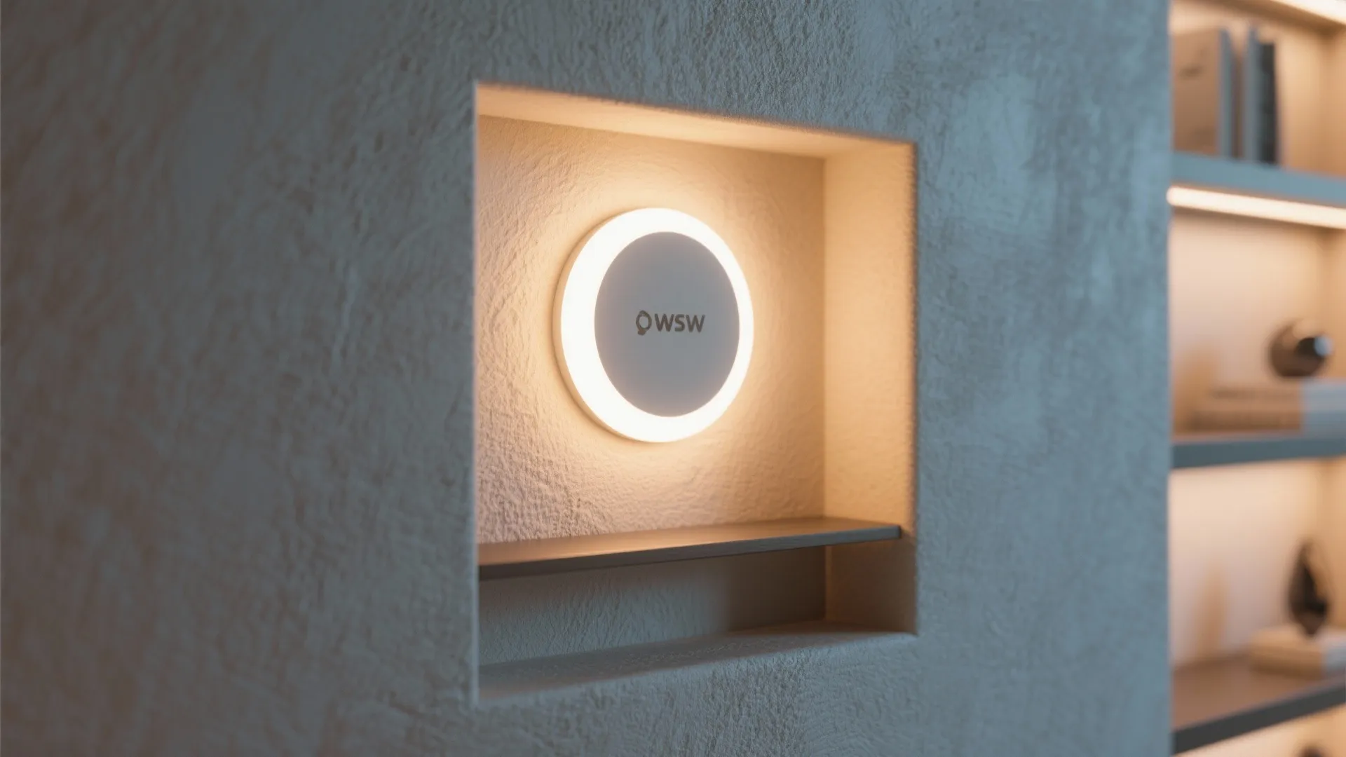 3. Recessed Circular Accent in Alcoves