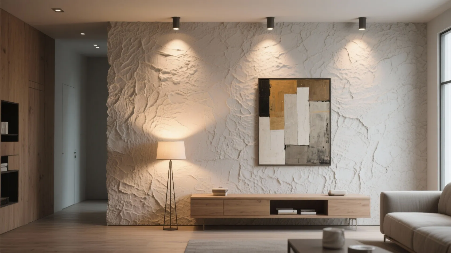 1. Layered Lighting with Recessed and Accent