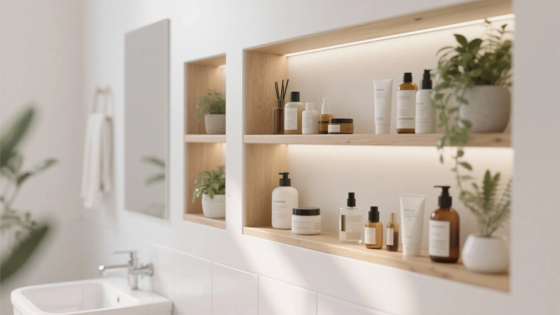 5. Recessed Shelving