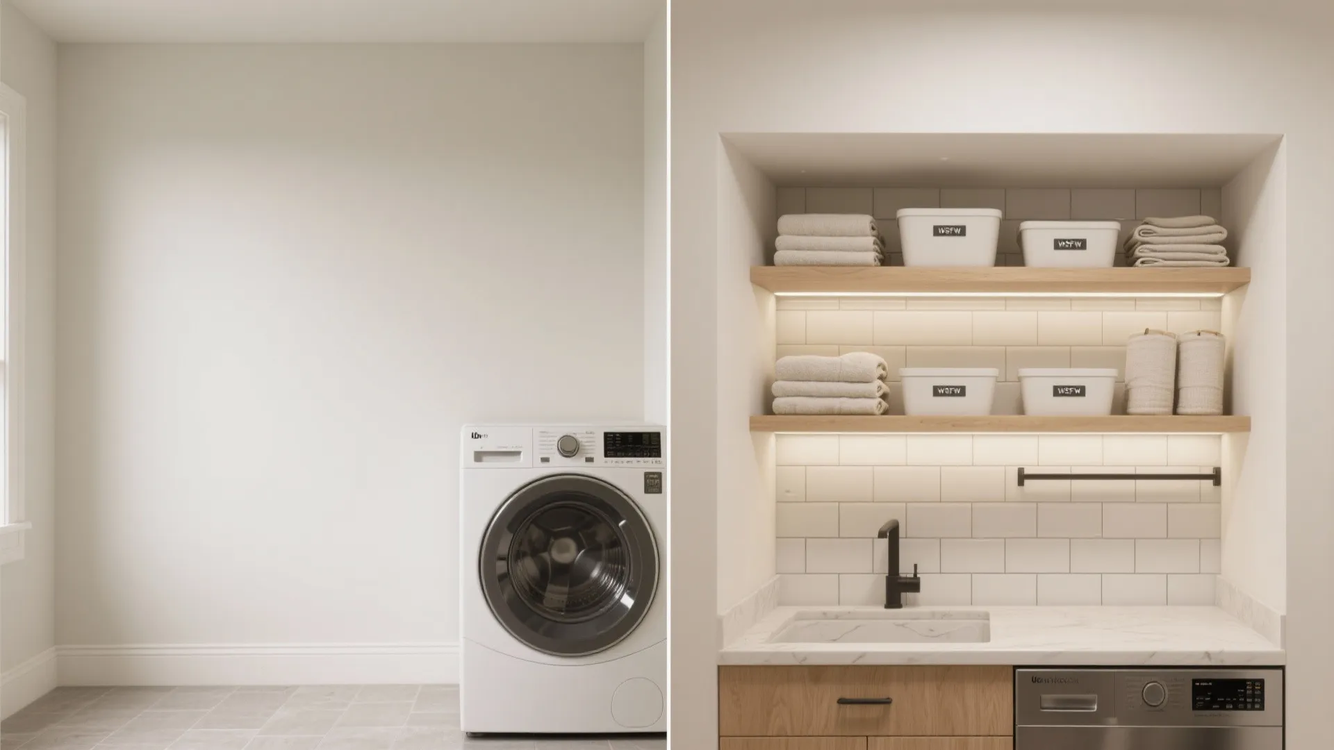 5. Recessed niches or built-in shallow cabinets for a polished look