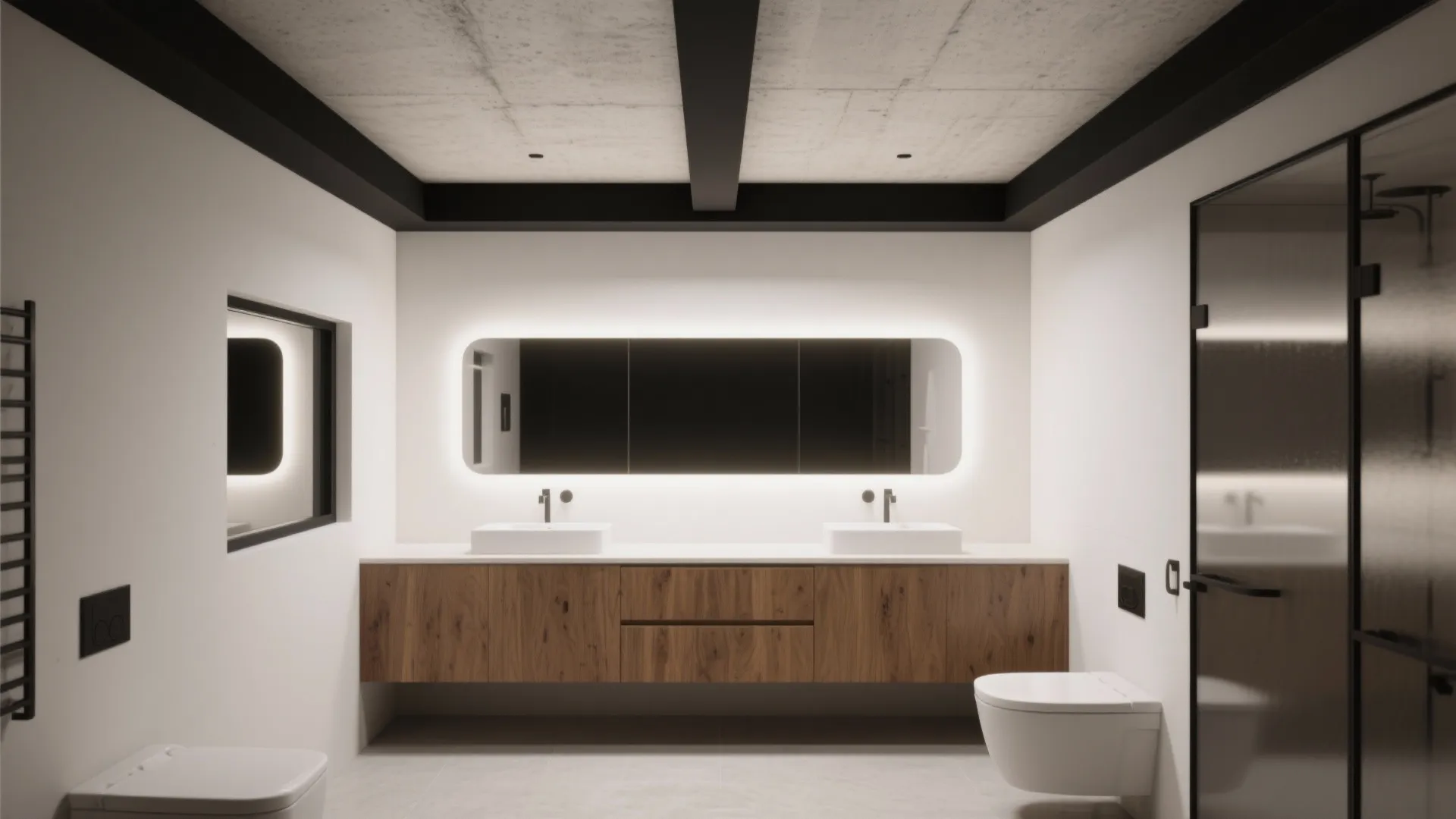 2. Matte black recessed trims for minimalist looks