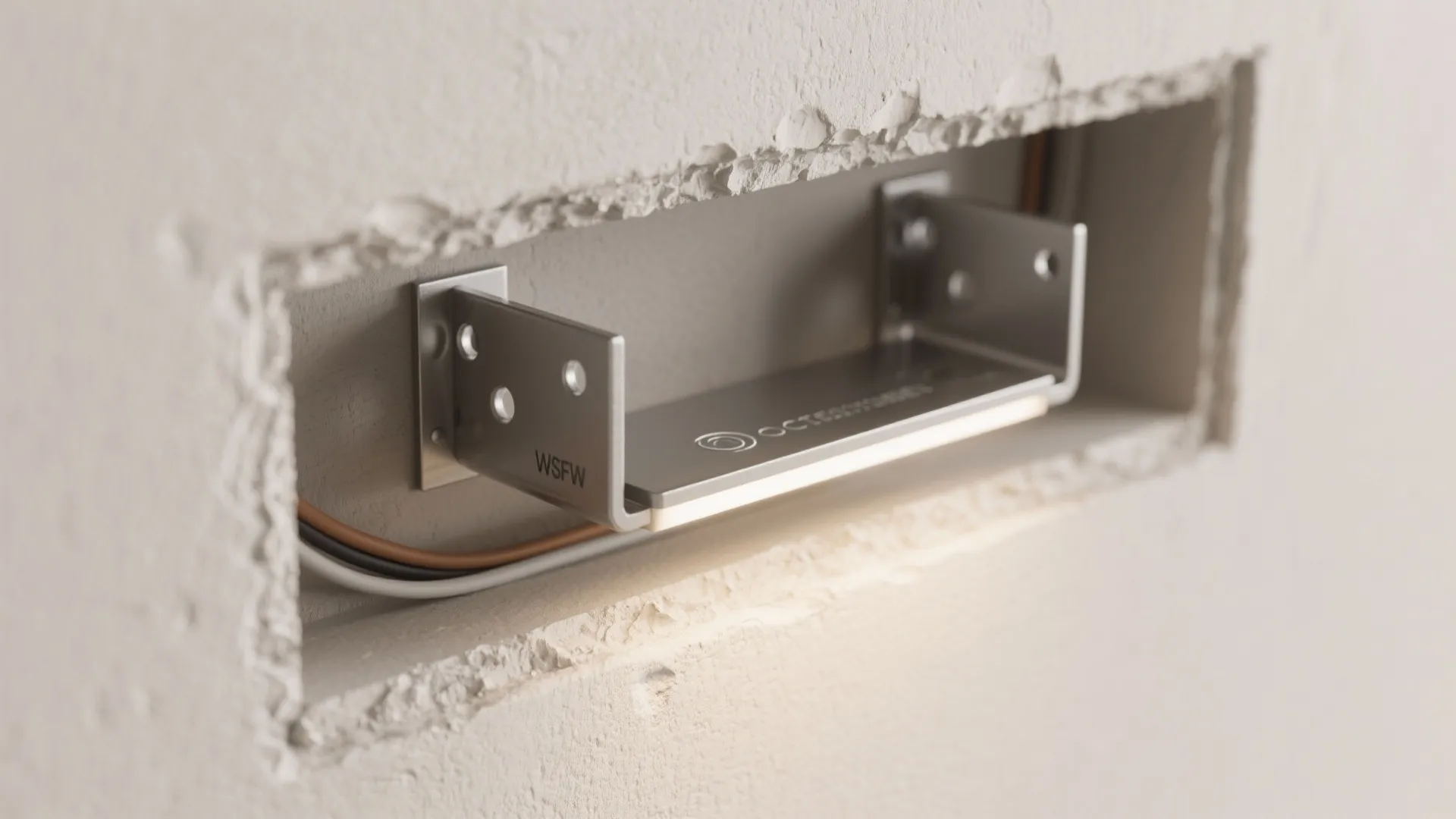 1. Low-profile recessed mounting