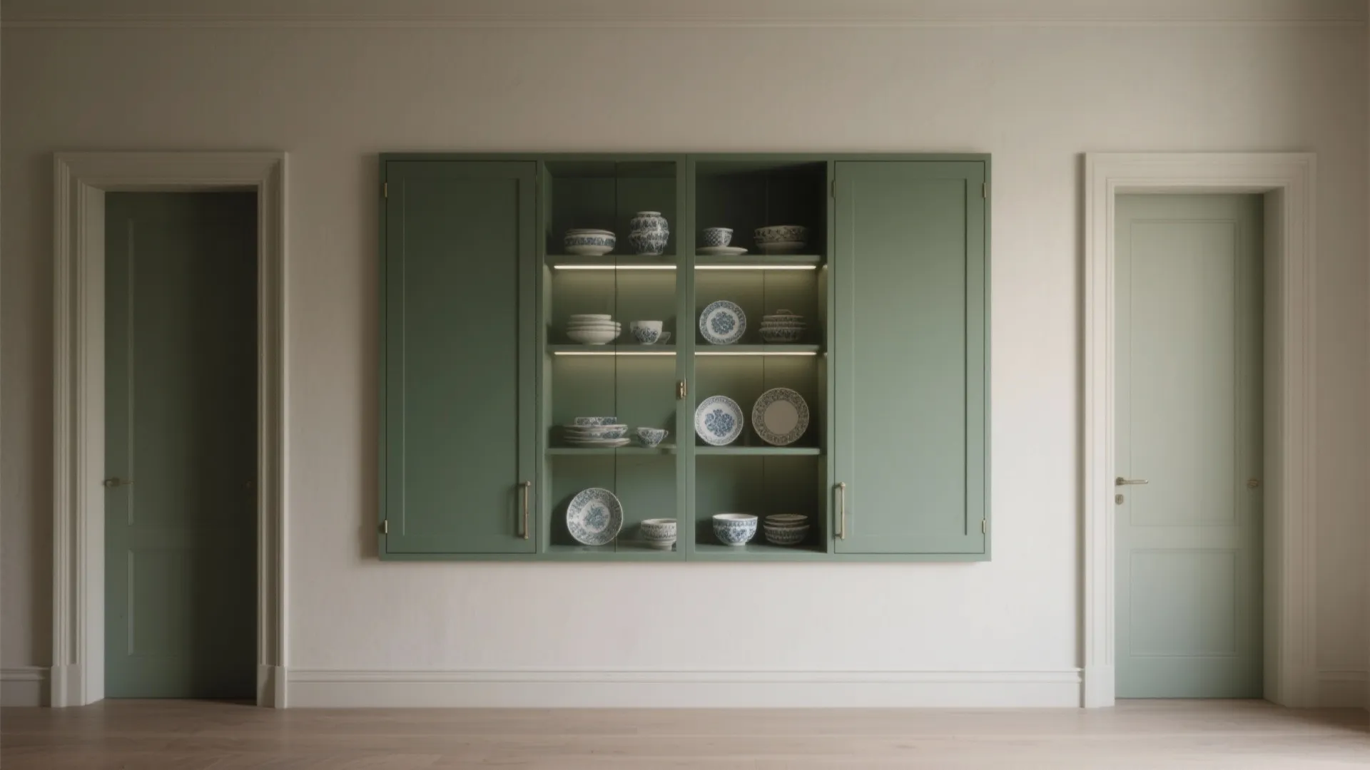 2. Recessed built-in for a seamless look