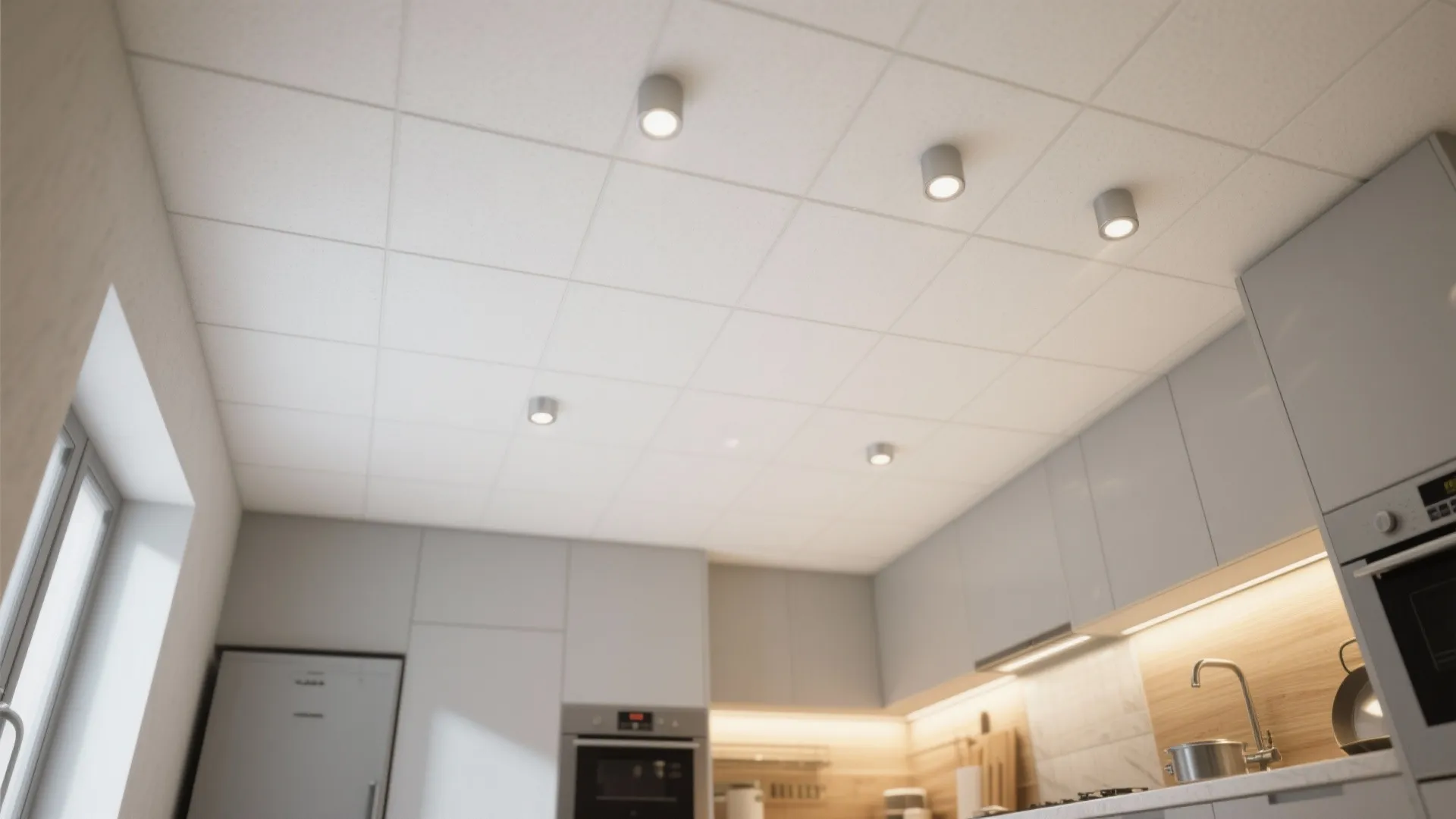 1. Recessed lighting for a clean, open ceiling
