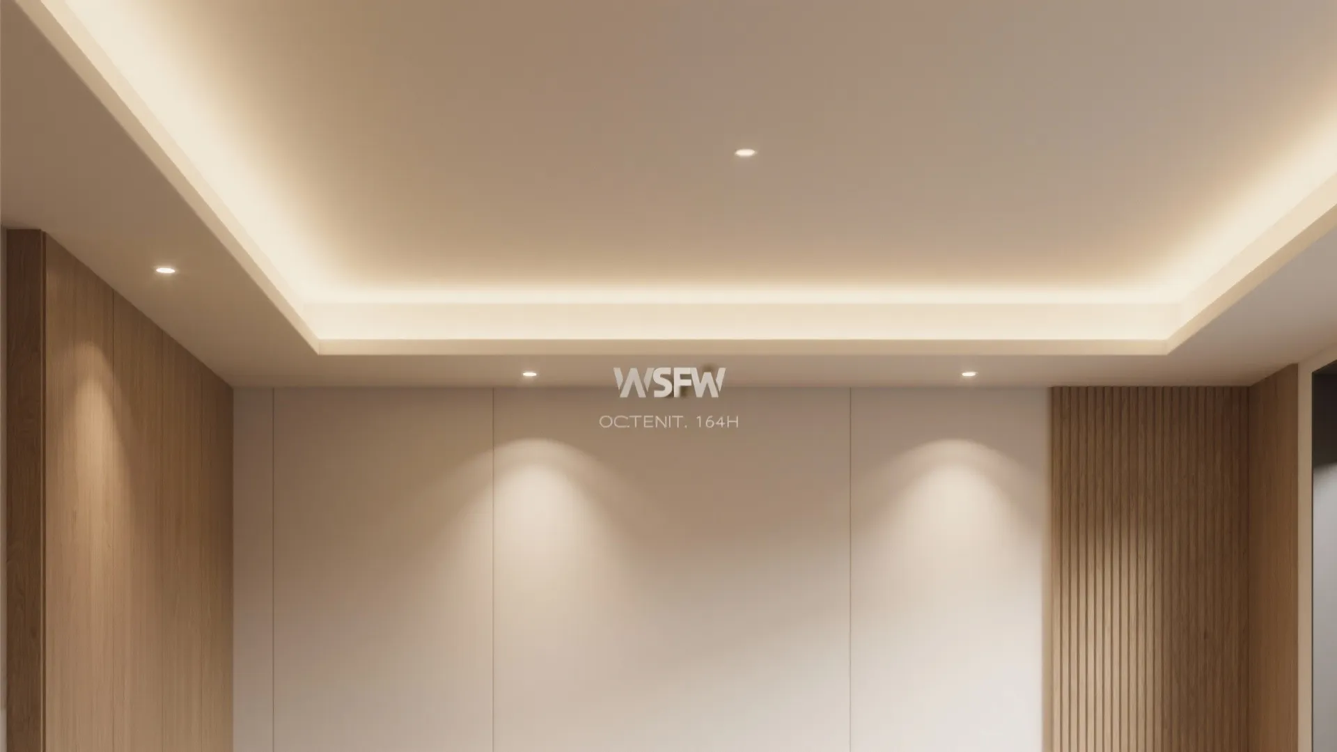 3. Recessed wall washers for a clean ceiling line