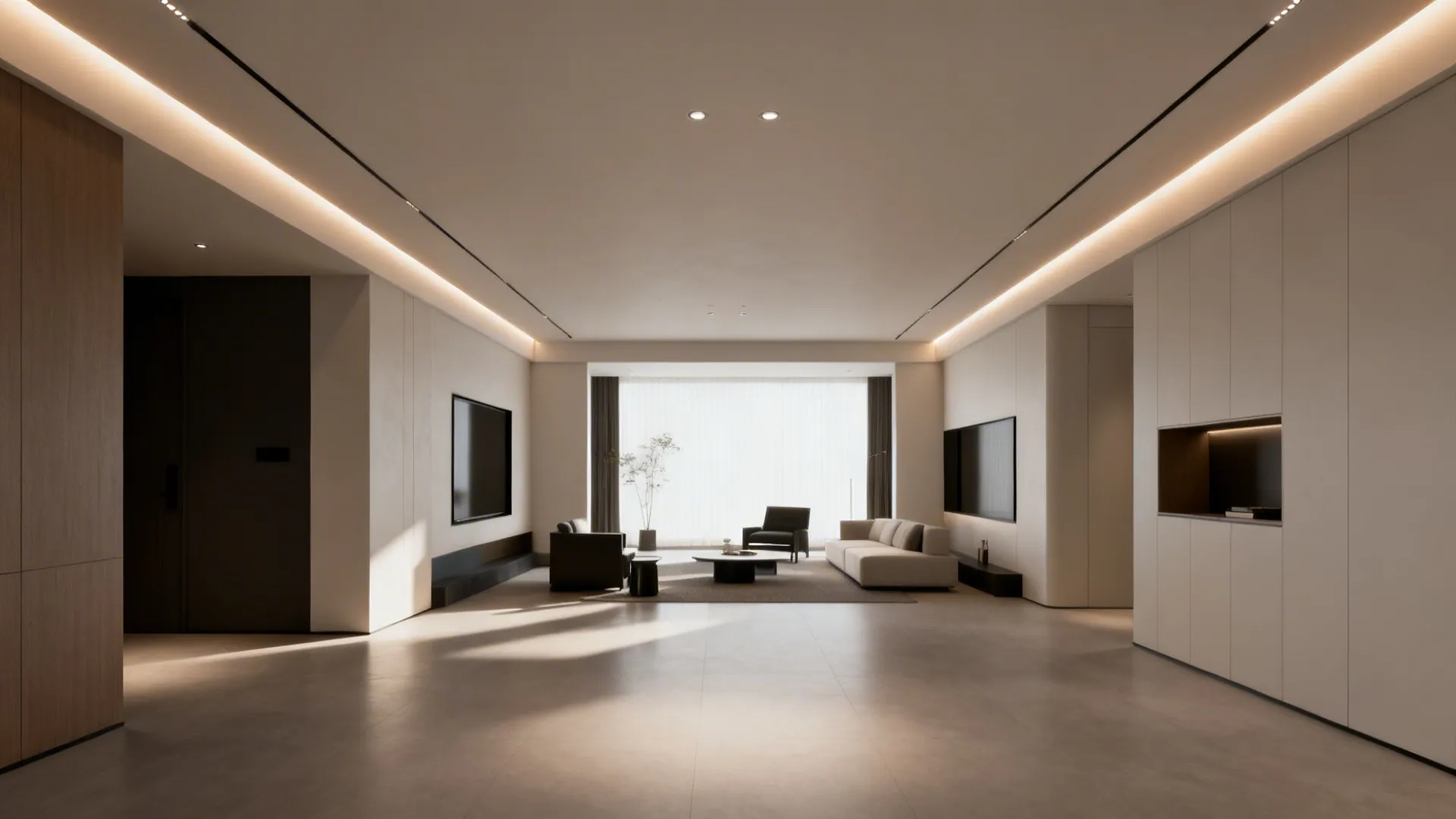 4. Recessed Lighting and Cove Lighting for a Clean Look