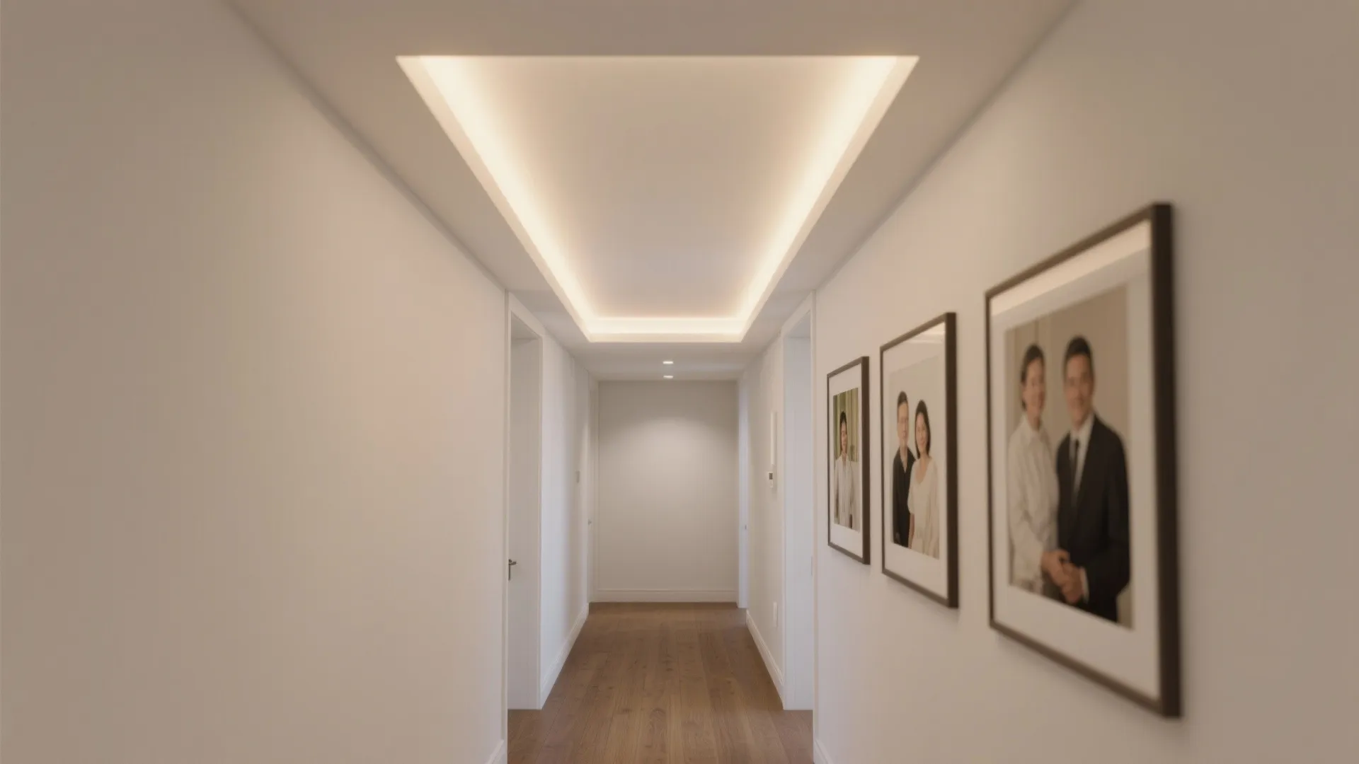 Minimal recessed panels with soft cove