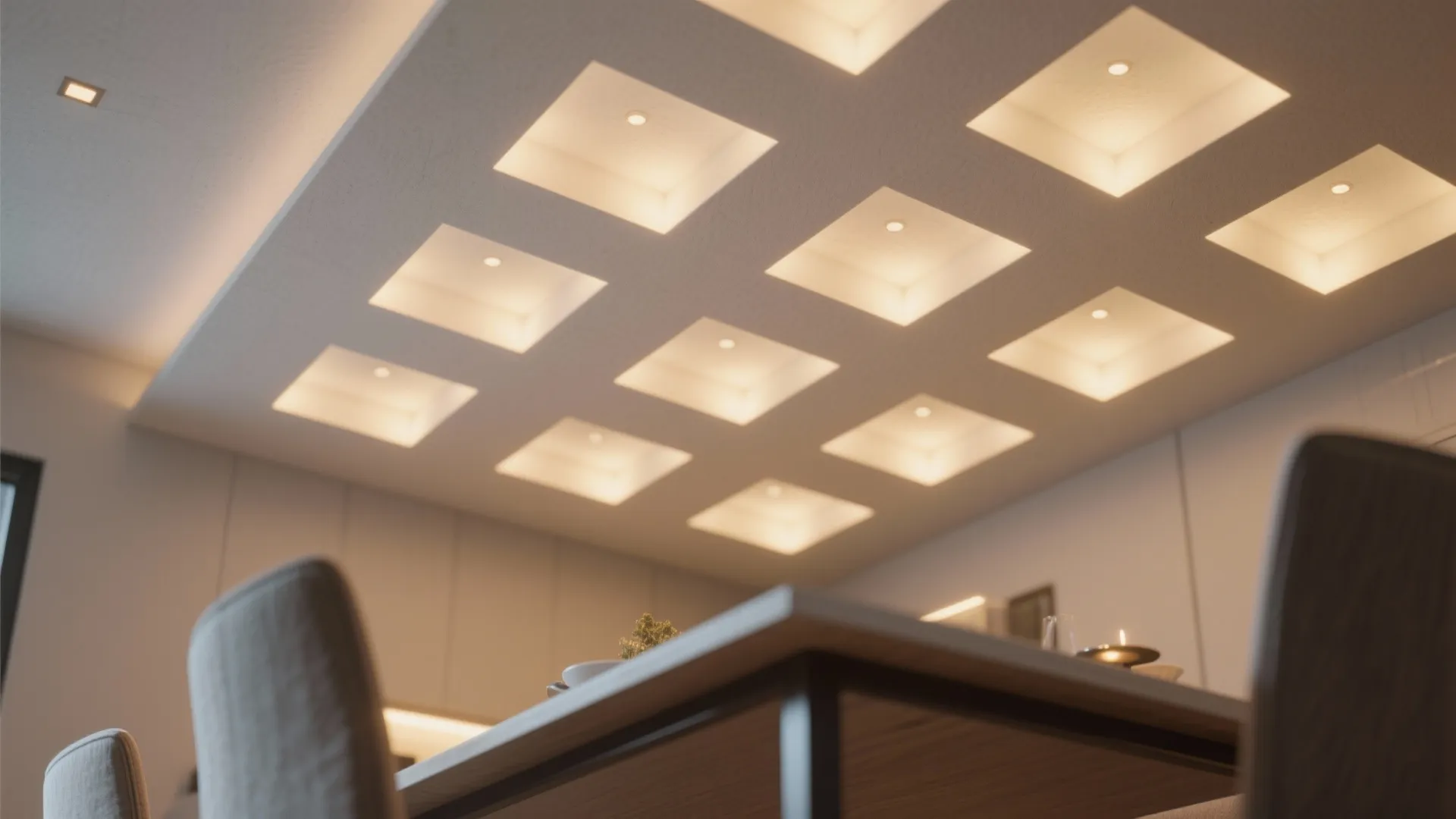 1. Recessed Lighting with Dimmer Zones